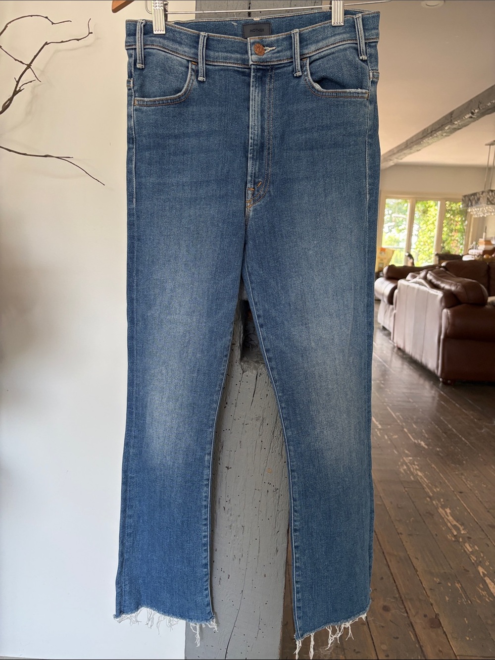 Classic Blue WOMEN Straight Jeans MOTHER